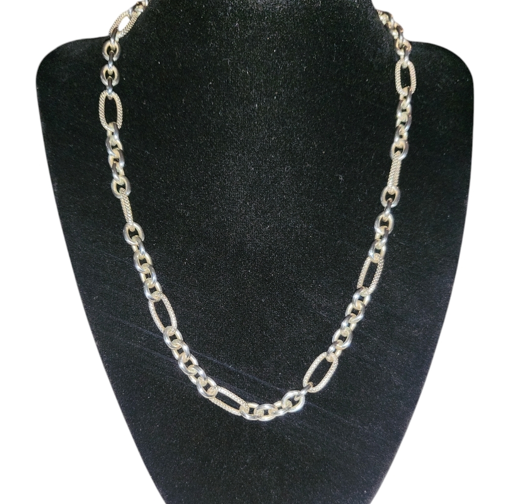 Sterling open link necklace